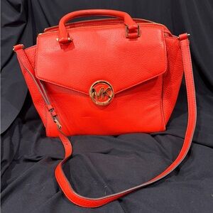 Michael Kors Vibrant Red Satchel